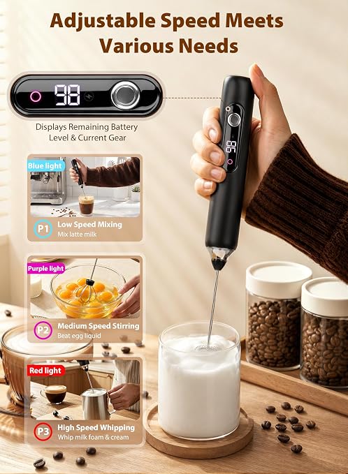 BaristaPro 2-in-1 Coffee Frother